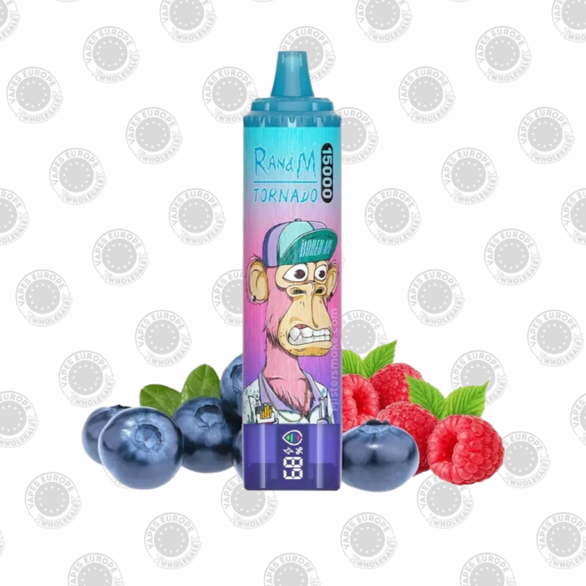 Blueberry Raspberry RandM Tornado 15000 Puffs Vaping Device